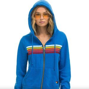 NWOT Aviator Nation 5 Stripe hoodie size XS